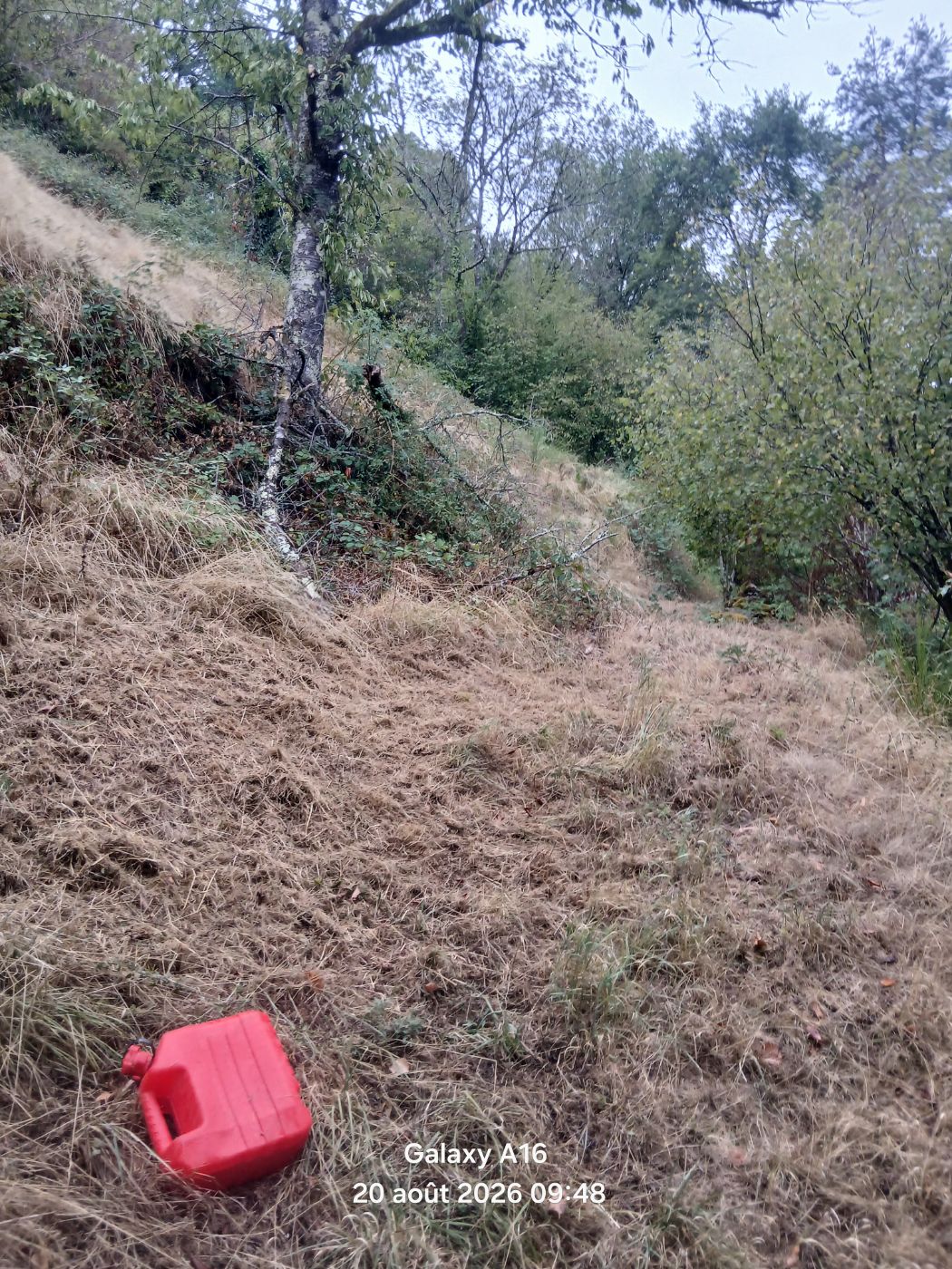 Remise au propre d'un terrain en pente., Campouriez, réalisé par Beglan LOUIS