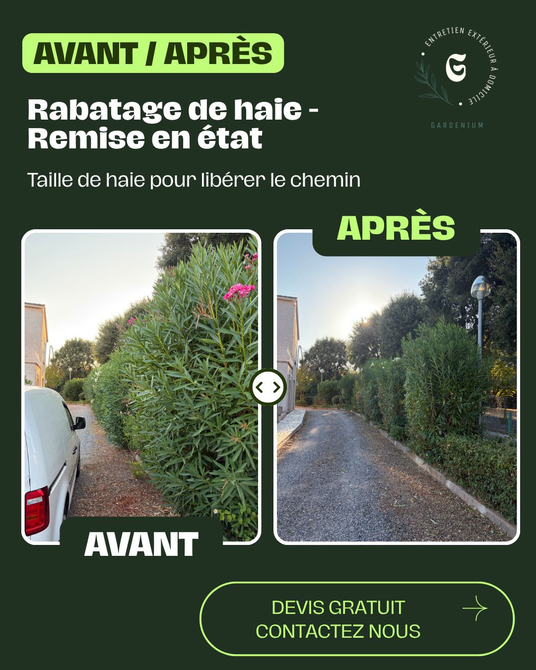 Remise en état jardin, Penta-di-Casinca, réalisé par Gardenium