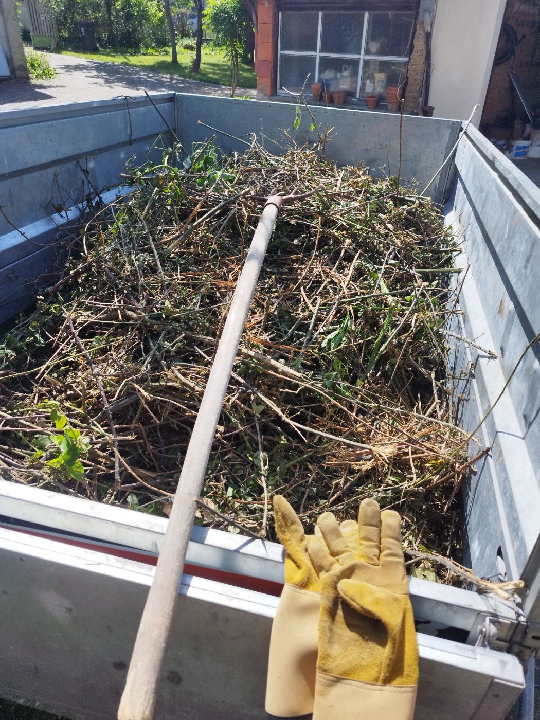 Chantier de Débroussaillage réalisé à Bérat par Pascal le Jardinier, paysagiste du réseau Factotum