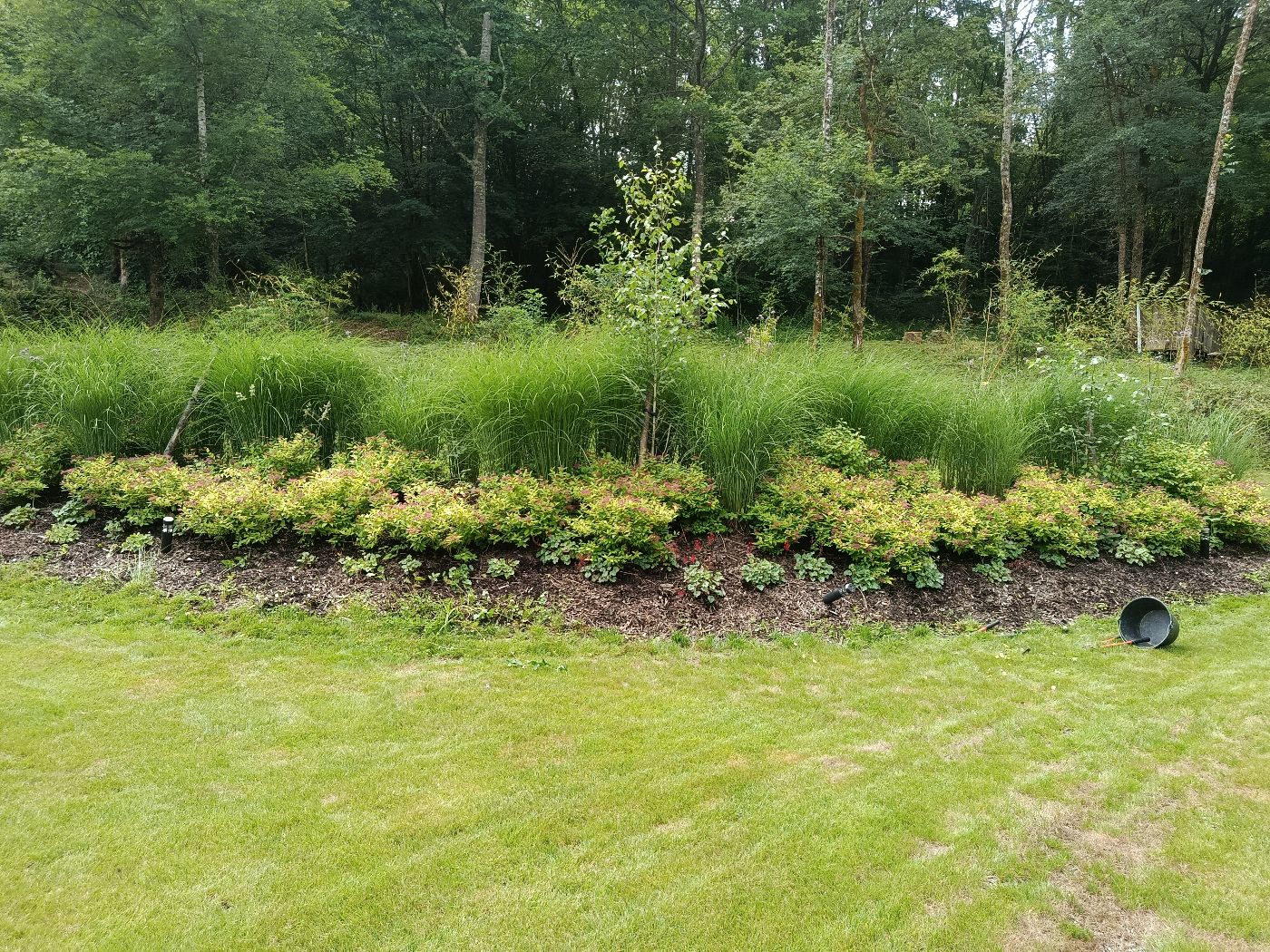 Aménagement d'un jardin, Mérigon, réalisé par Thibaud Zerr