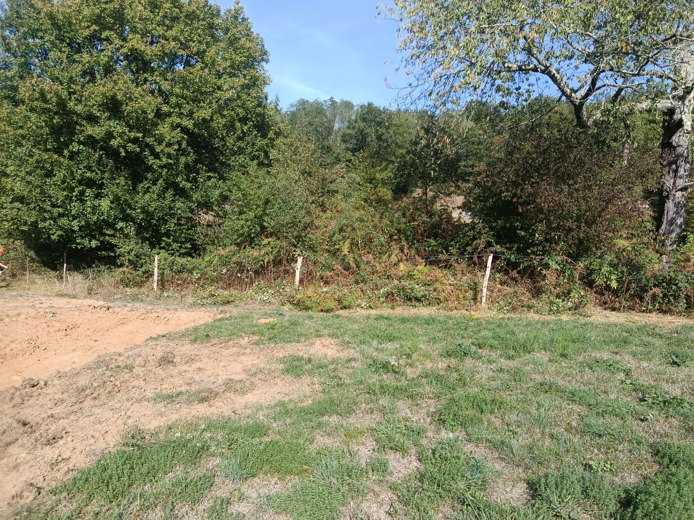 Chantier de Débroussaillage réalisé à Durban-sur-Arize par Thibaud Zerr, paysagiste du réseau Factotum